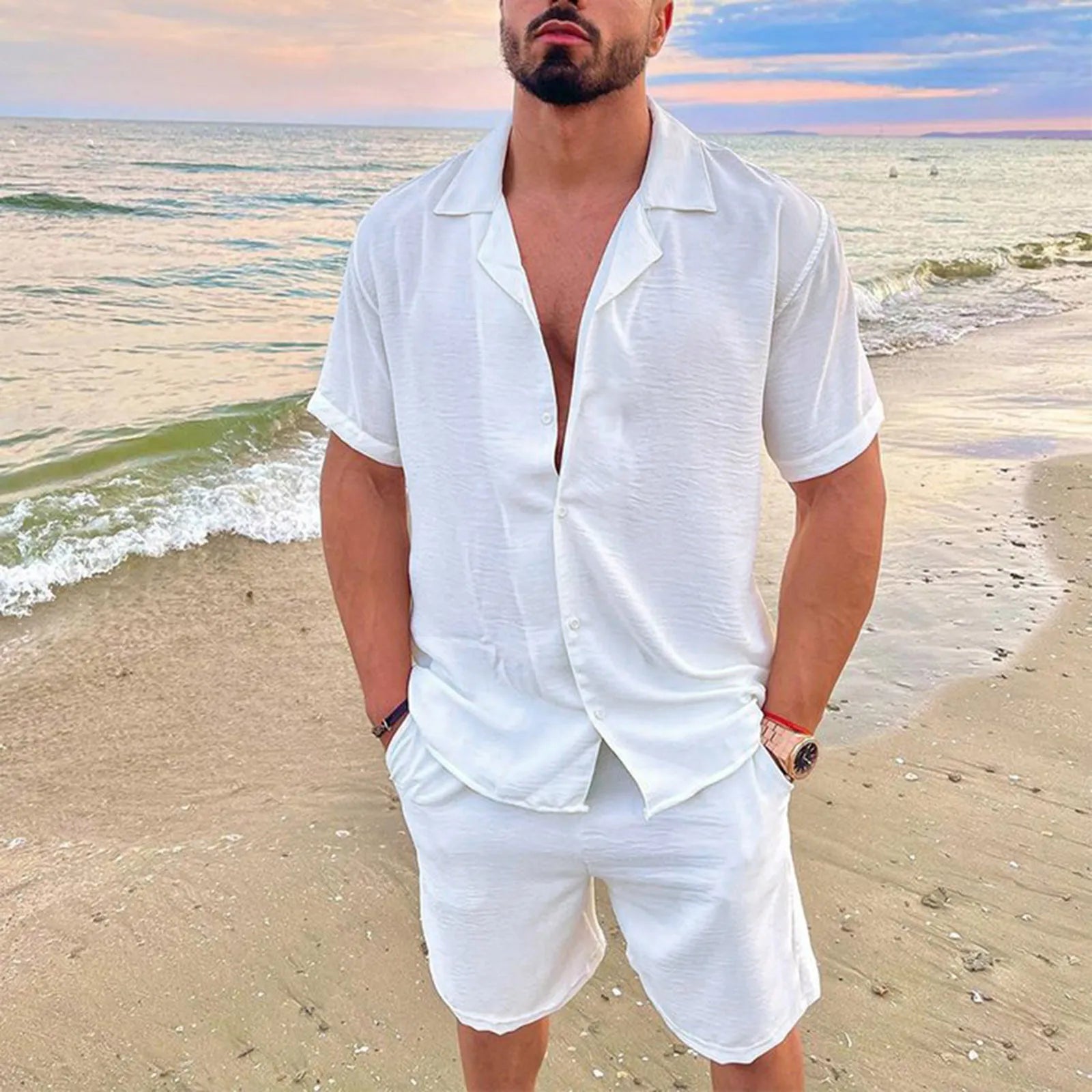Conjunto Beach - Linho