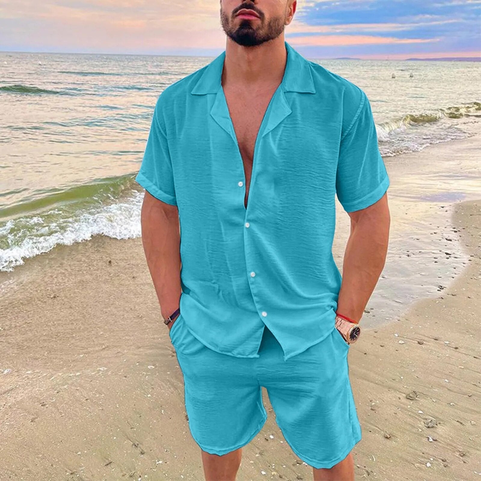 Conjunto Beach - Linho