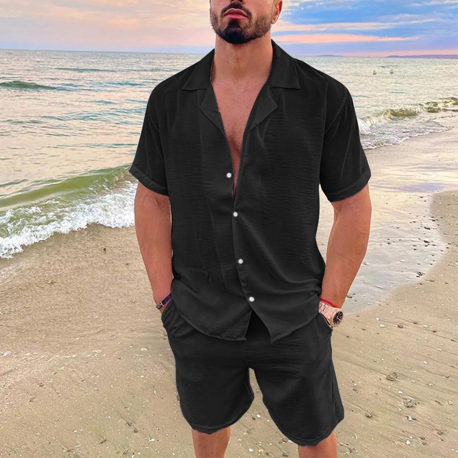 Conjunto Beach - Linho